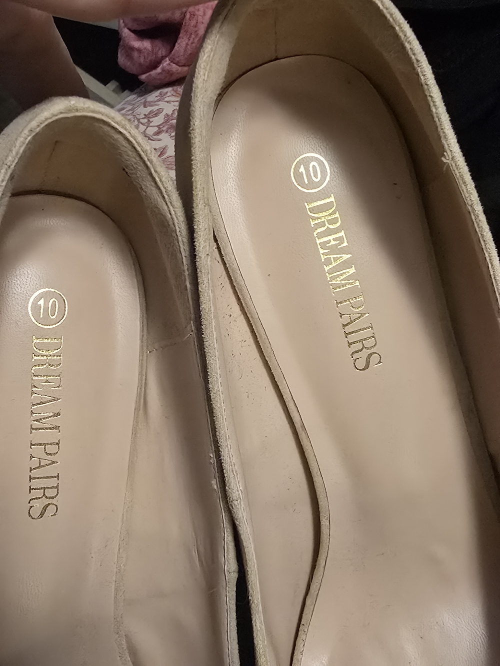Dream Pairs Beige Suede Platform Pumps - Picture 3 of 3
